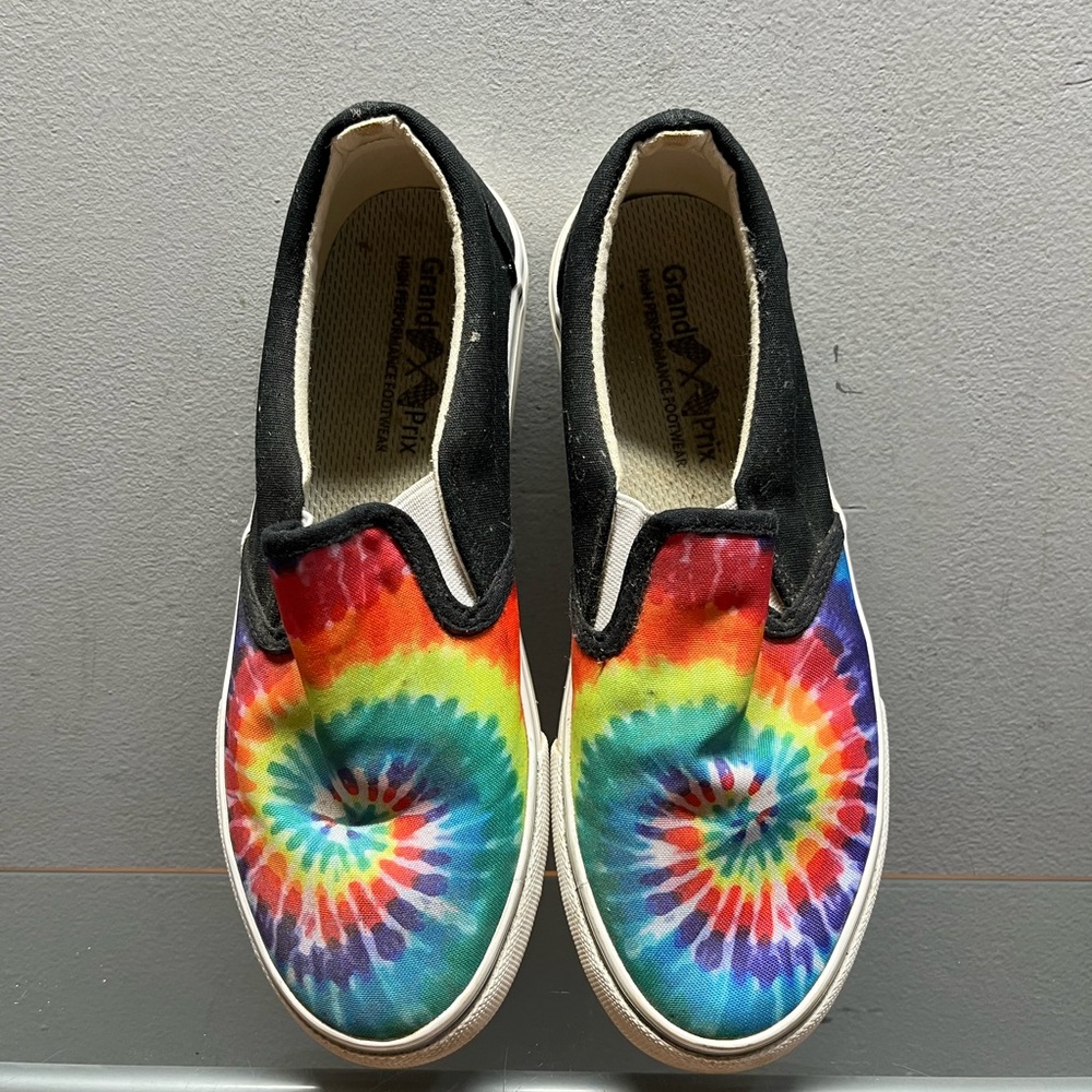 Colorful Tie-Dye Slip-On Sneakers